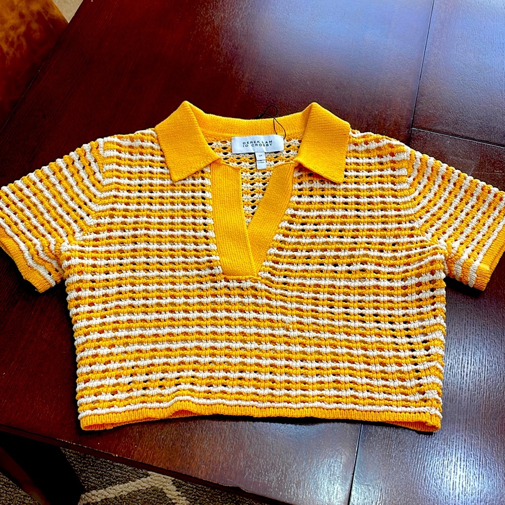 Derek Lam 10 Crosby Cropped knit Sweater. NEW w/o tags